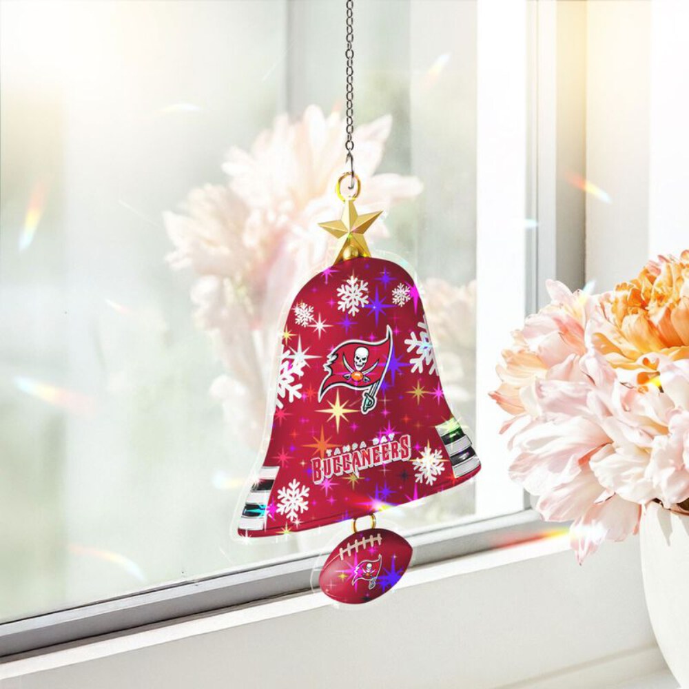 Stocktee Tampa Bay Buccaneers Pattern Christmas Custom Shape 1-side Printed Star Hologram Ornament NEW161928