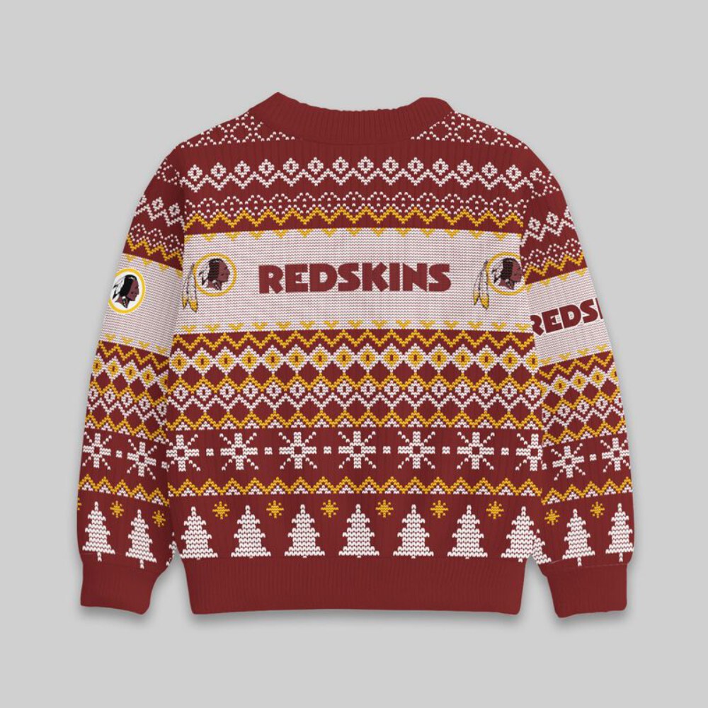 Stocktee Washington Redskins Christmas Limited Edition Spun-knit Button Sweater NEW157490