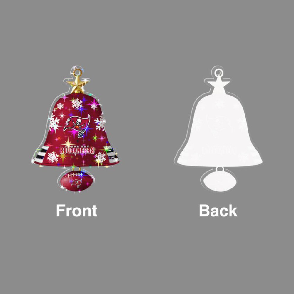Stocktee Tampa Bay Buccaneers Pattern Christmas Custom Shape 1-side Printed Star Hologram Ornament NEW161928