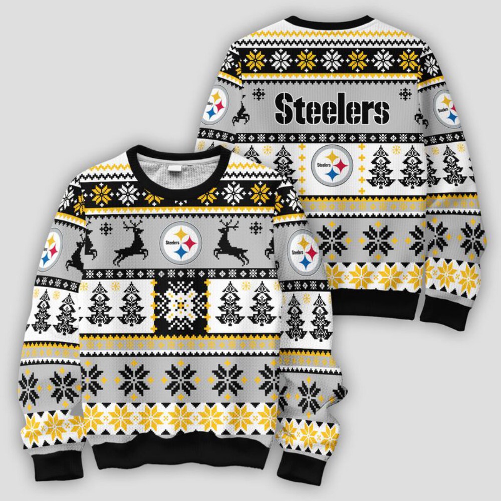 Stocktee Pittsburgh Steelers Christmas Limited Edition Ugly Sweater Lind NEW157702