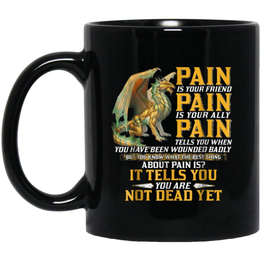 Pain Is Your Friend Dragon Shirt For Women Men Christmas Mug
