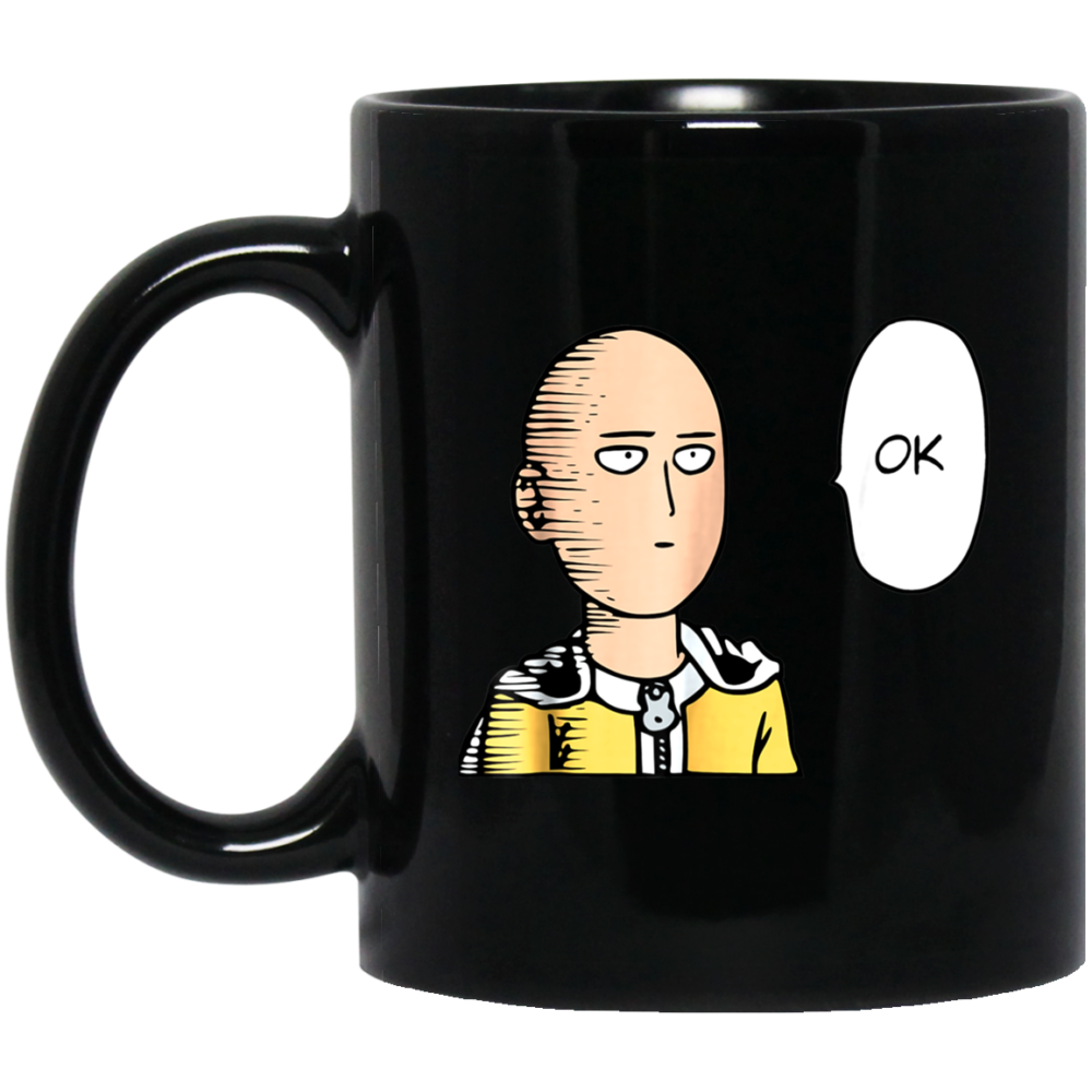 Saitama Okay Face Oppai Anime Manga Mug