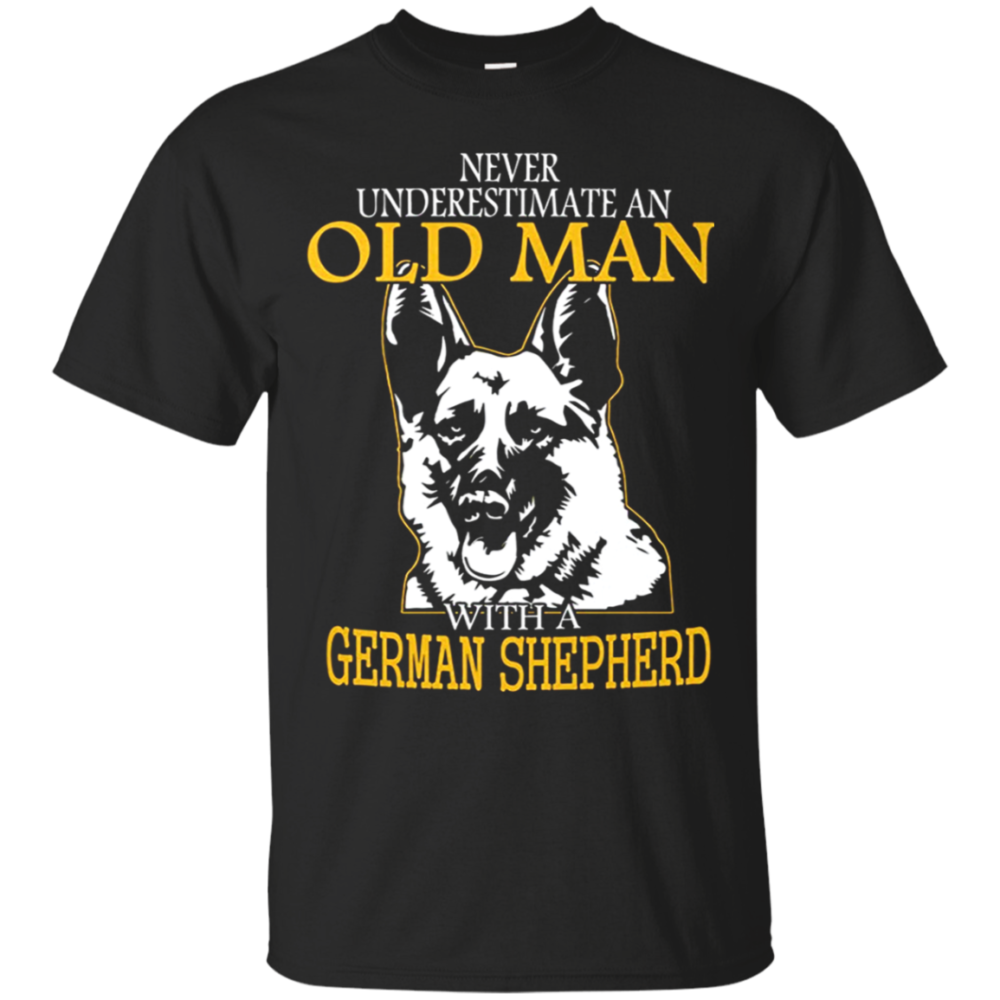 German Shepherd Old Man Mug - Never Underestimate T-Shirt T-Shirt