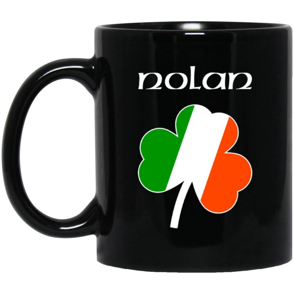 Nolan Irish Name Shamrock Patrick Day Mug