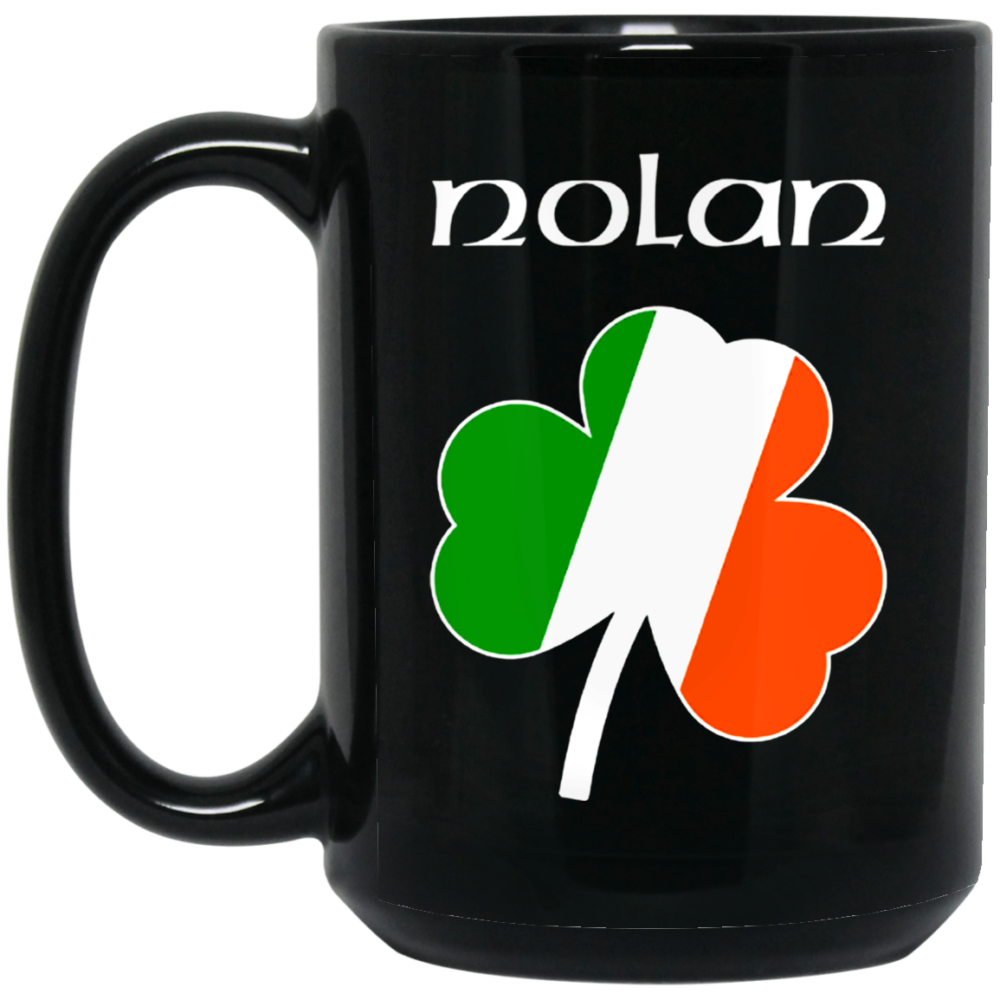 Nolan Irish Name Shamrock Patrick Day Mug