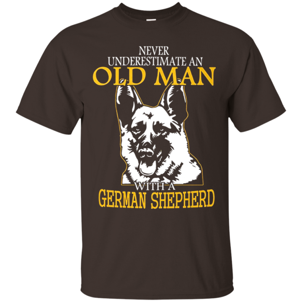 German Shepherd Old Man Mug - Never Underestimate T-Shirt T-Shirt
