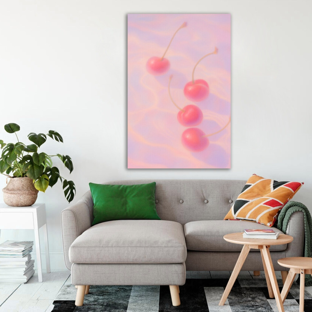 Pink Cherry Aesthetic Art Print