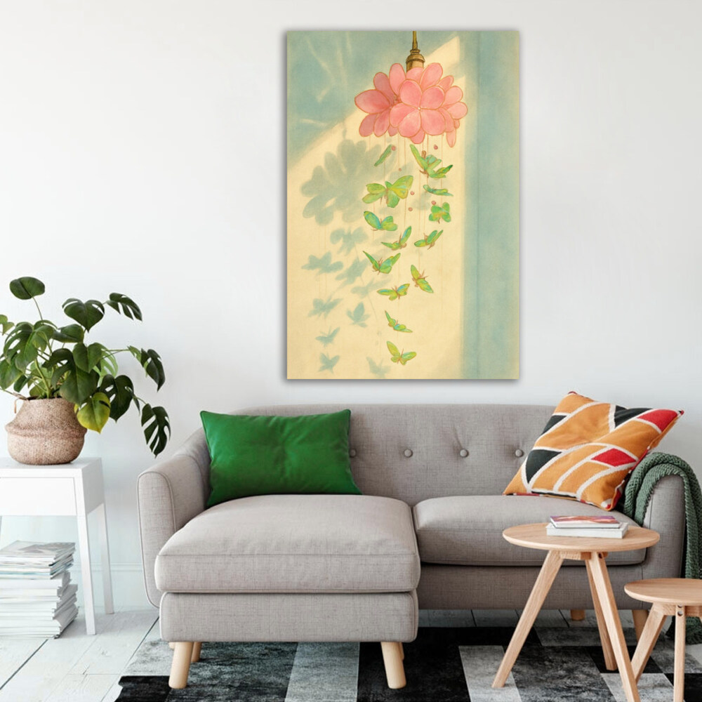 Hanging Flower Cluster Aesthetic Art Print