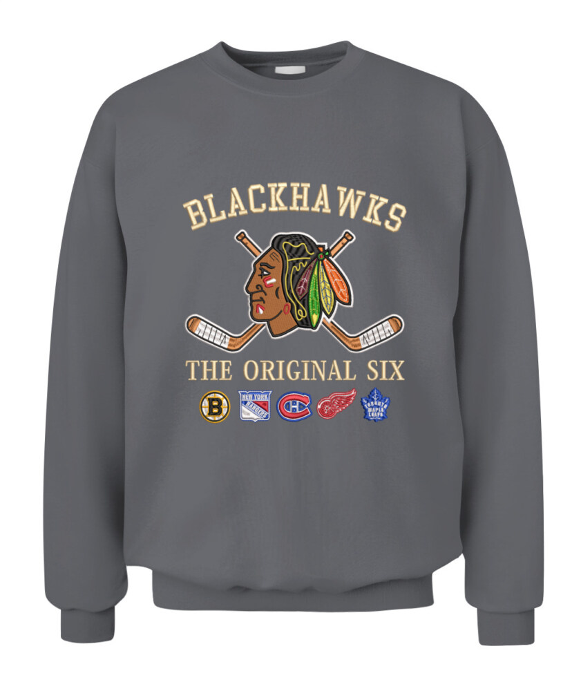 CHICAGO BLACKHAWKS - The Original Six Combined - Premium Embroidered