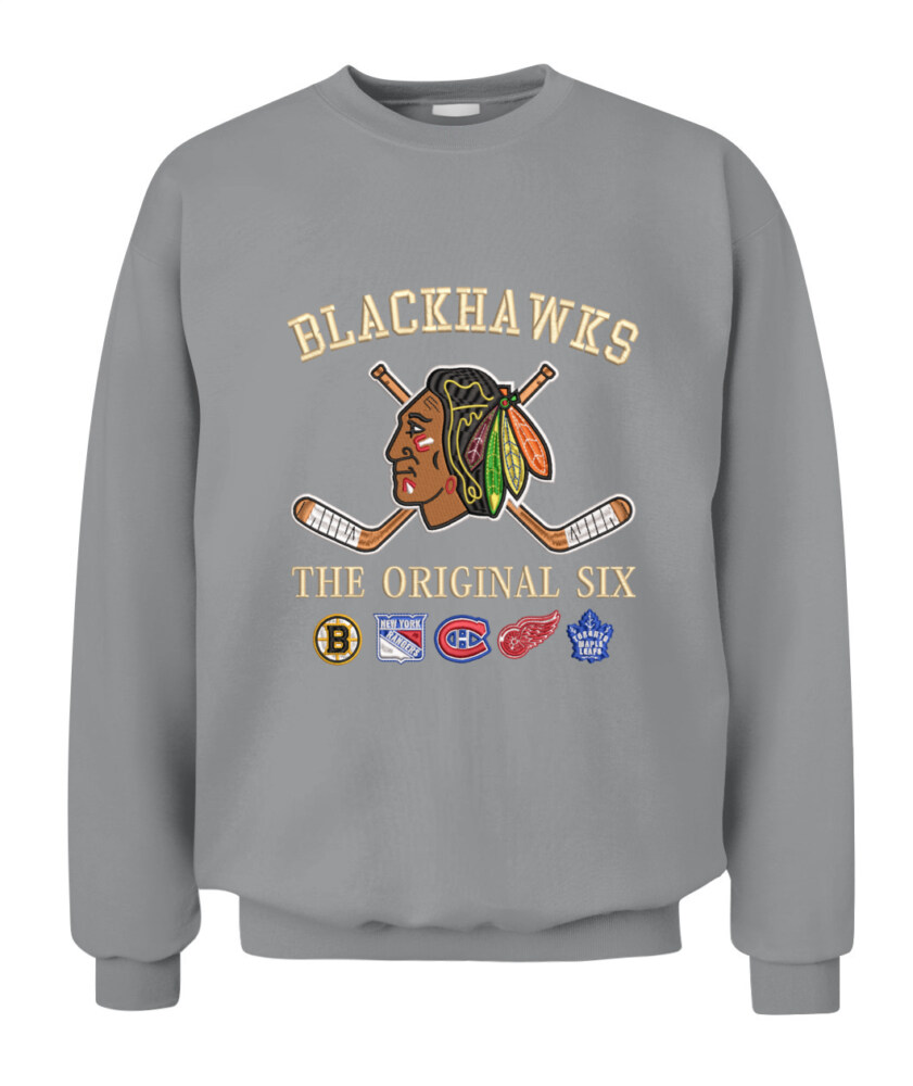 CHICAGO BLACKHAWKS - The Original Six Combined - Premium Embroidered