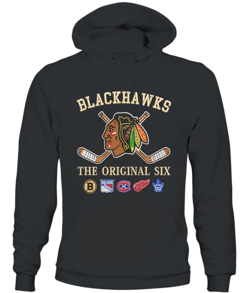 CHICAGO BLACKHAWKS - The Original Six Combined - Premium Embroidered