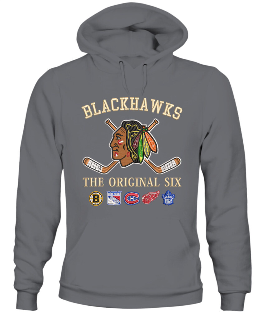CHICAGO BLACKHAWKS - The Original Six Combined - Premium Embroidered