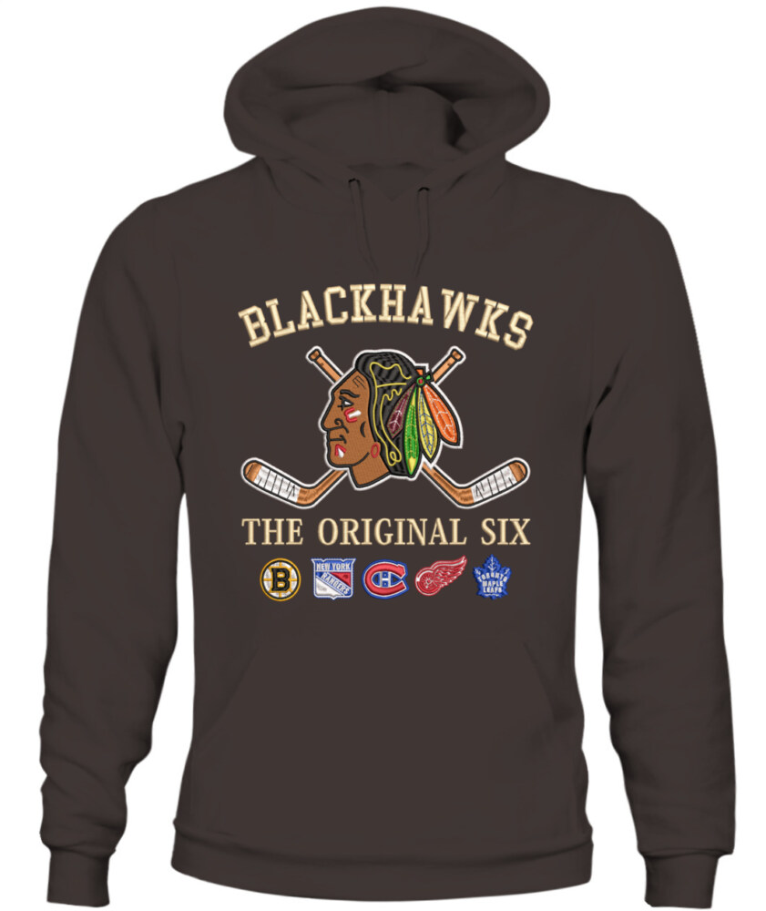 CHICAGO BLACKHAWKS - The Original Six Combined - Premium Embroidered