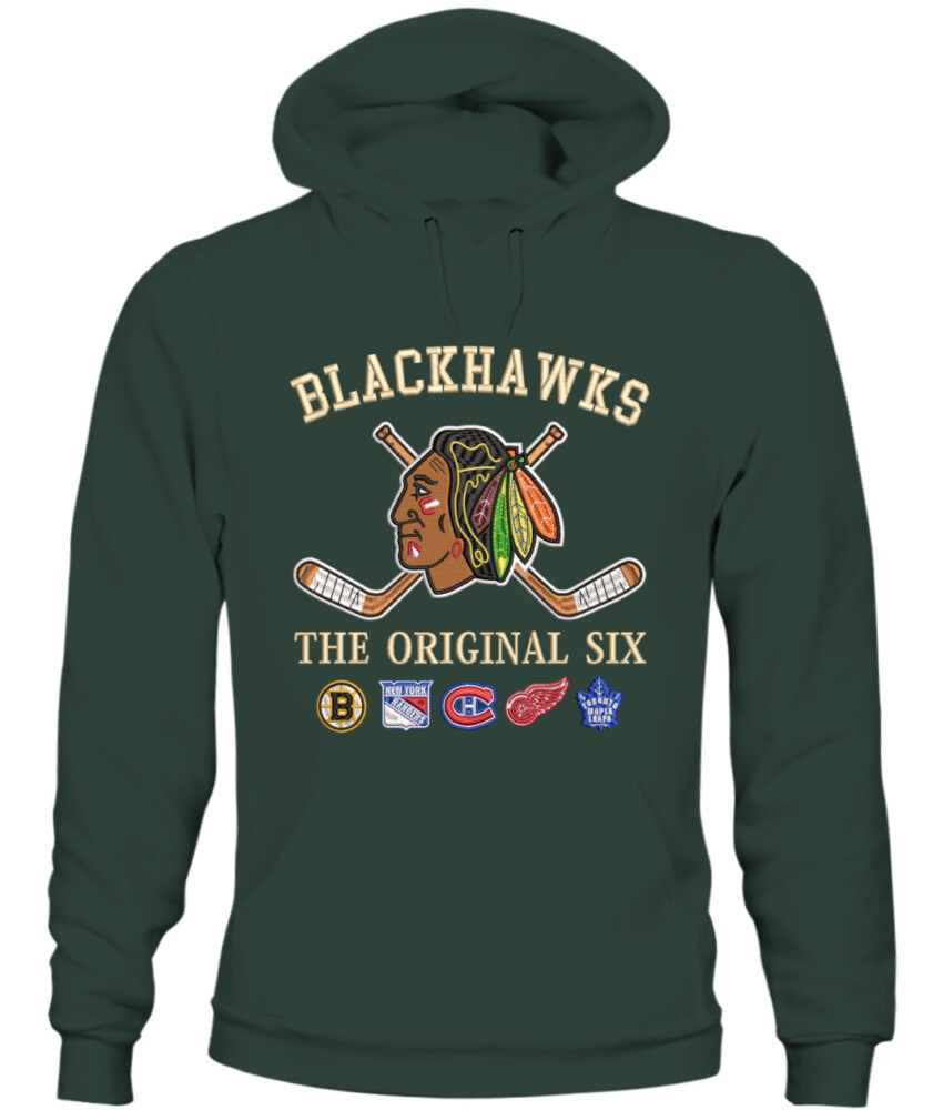 CHICAGO BLACKHAWKS - The Original Six Combined - Premium Embroidered