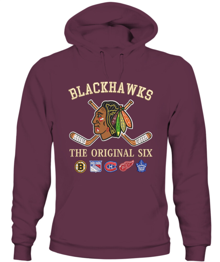 CHICAGO BLACKHAWKS - The Original Six Combined - Premium Embroidered