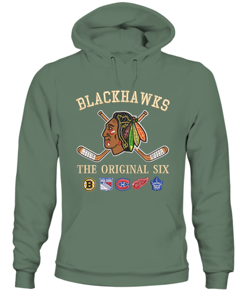 CHICAGO BLACKHAWKS - The Original Six Combined - Premium Embroidered