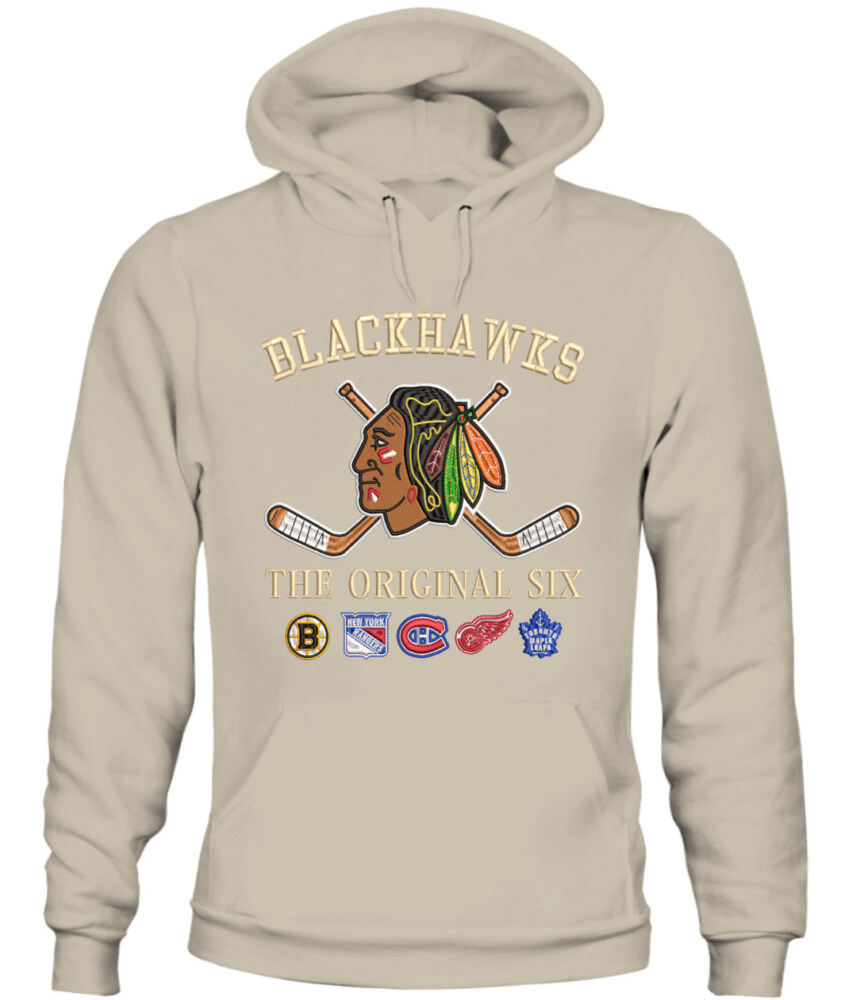 CHICAGO BLACKHAWKS - The Original Six Combined - Premium Embroidered