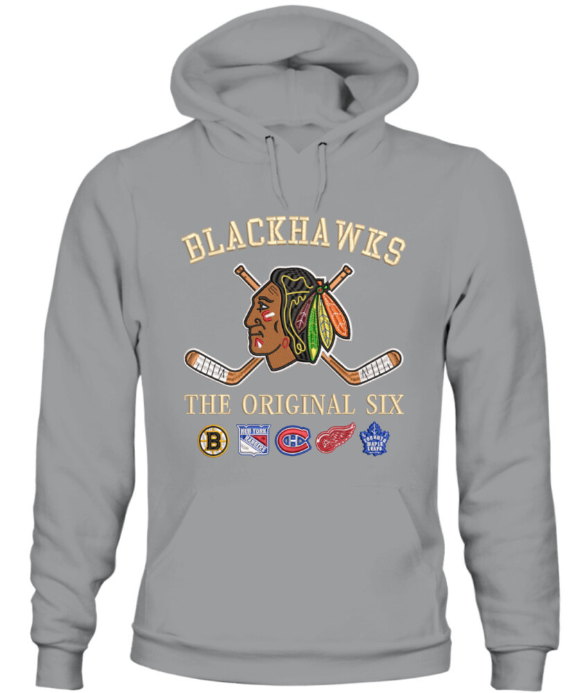CHICAGO BLACKHAWKS - The Original Six Combined - Premium Embroidered