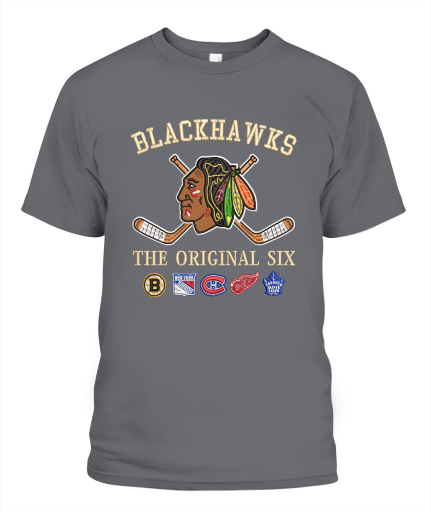 CHICAGO BLACKHAWKS - The Original Six Combined - Premium Embroidered