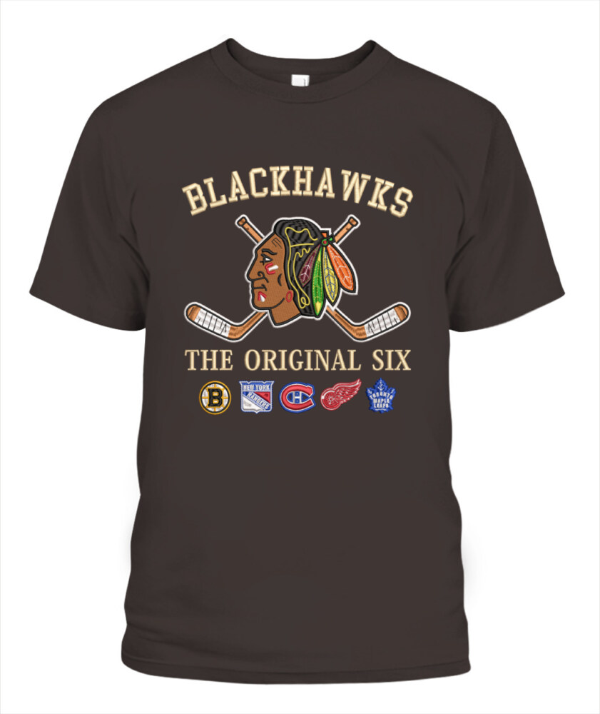 CHICAGO BLACKHAWKS - The Original Six Combined - Premium Embroidered