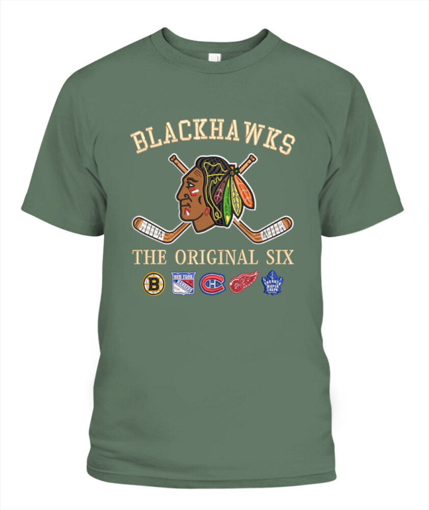 CHICAGO BLACKHAWKS - The Original Six Combined - Premium Embroidered
