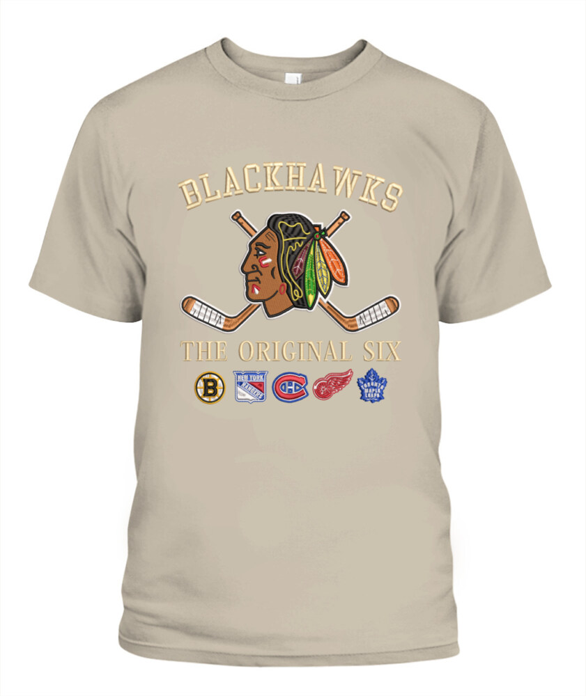 CHICAGO BLACKHAWKS - The Original Six Combined - Premium Embroidered