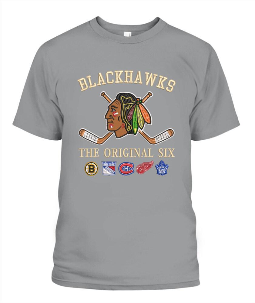 CHICAGO BLACKHAWKS - The Original Six Combined - Premium Embroidered