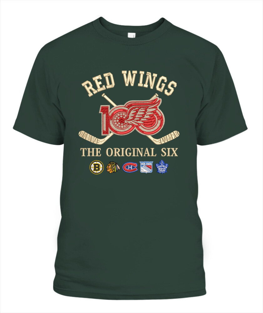 DETROIT RED WINGS - 100th Anniversary Original Six Premium Embroidered (Centennial Edition)