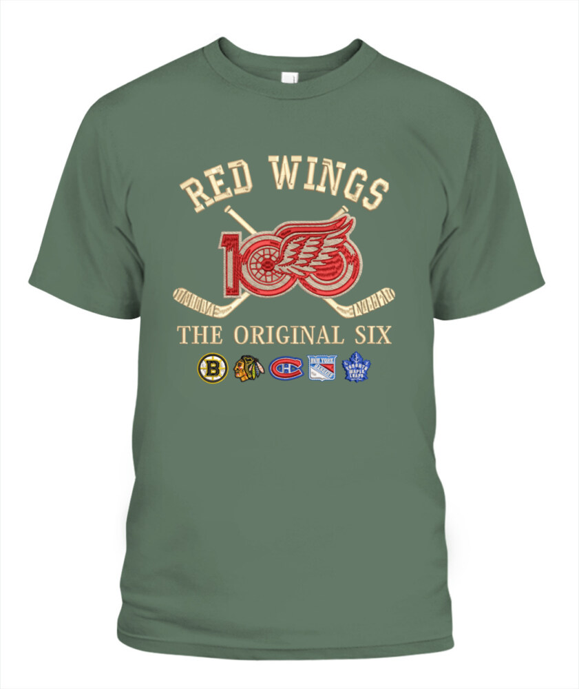 DETROIT RED WINGS - 100th Anniversary Original Six Premium Embroidered (Centennial Edition)