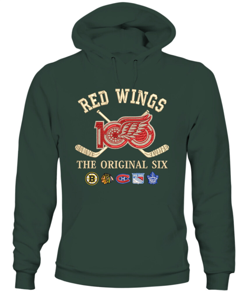 DETROIT RED WINGS - 100th Anniversary Original Six Premium Embroidered (Centennial Edition)