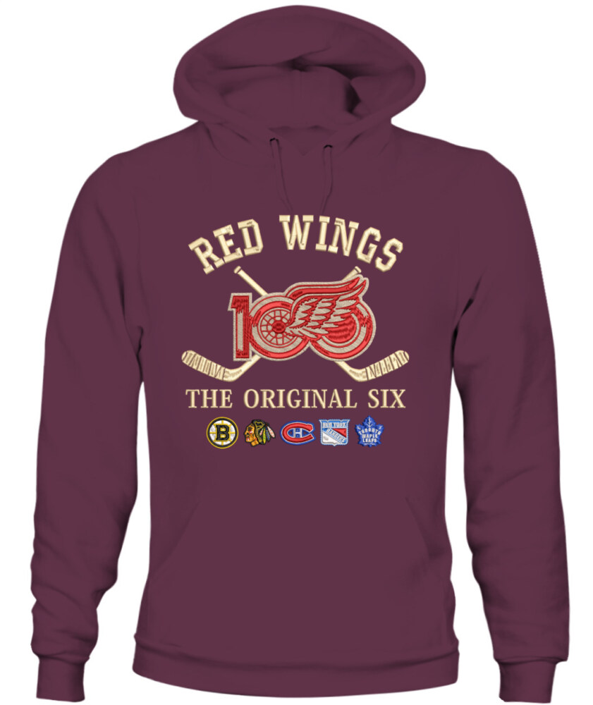 DETROIT RED WINGS - 100th Anniversary Original Six Premium Embroidered (Centennial Edition)
