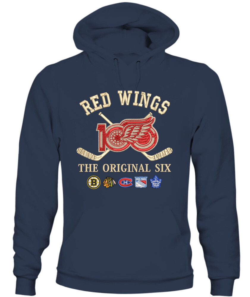 DETROIT RED WINGS - 100th Anniversary Original Six Premium Embroidered (Centennial Edition)