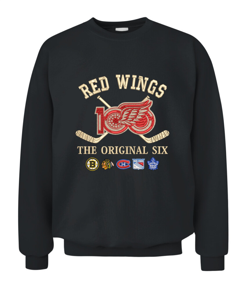 DETROIT RED WINGS - 100th Anniversary Original Six Premium Embroidered (Centennial Edition)