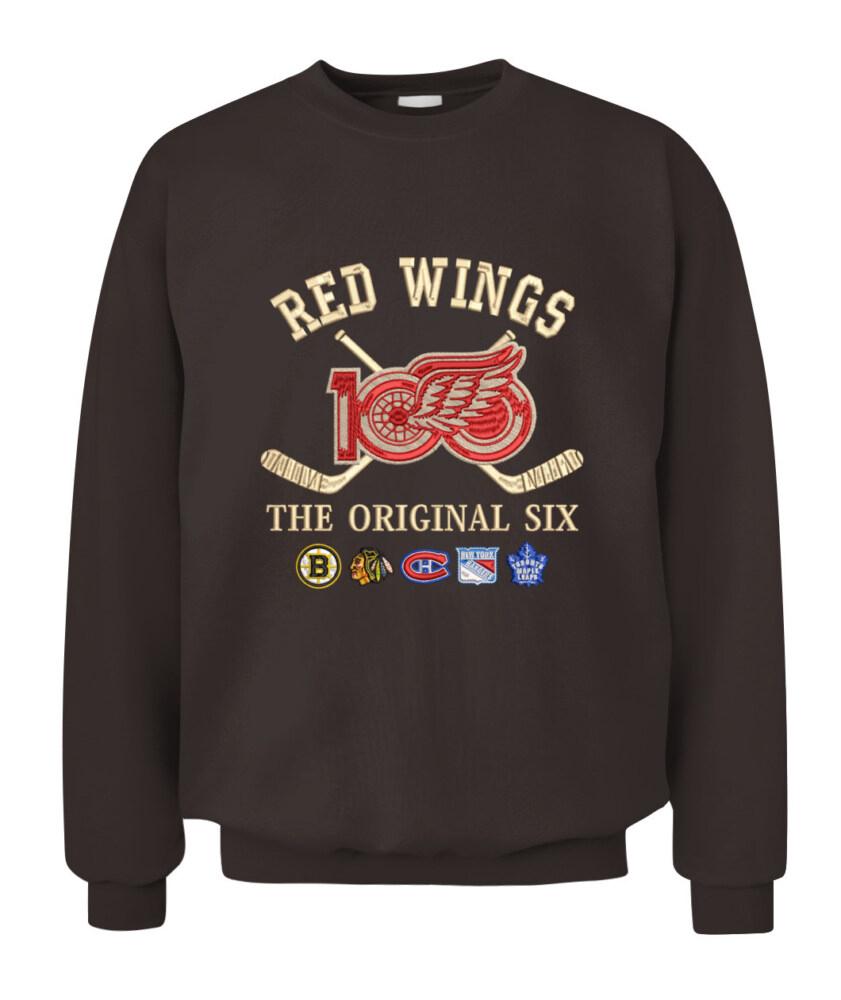 DETROIT RED WINGS - 100th Anniversary Original Six Premium Embroidered (Centennial Edition)