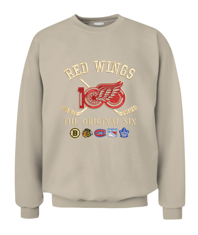 DETROIT RED WINGS - 100th Anniversary Original Six Premium Embroidered (Centennial Edition)