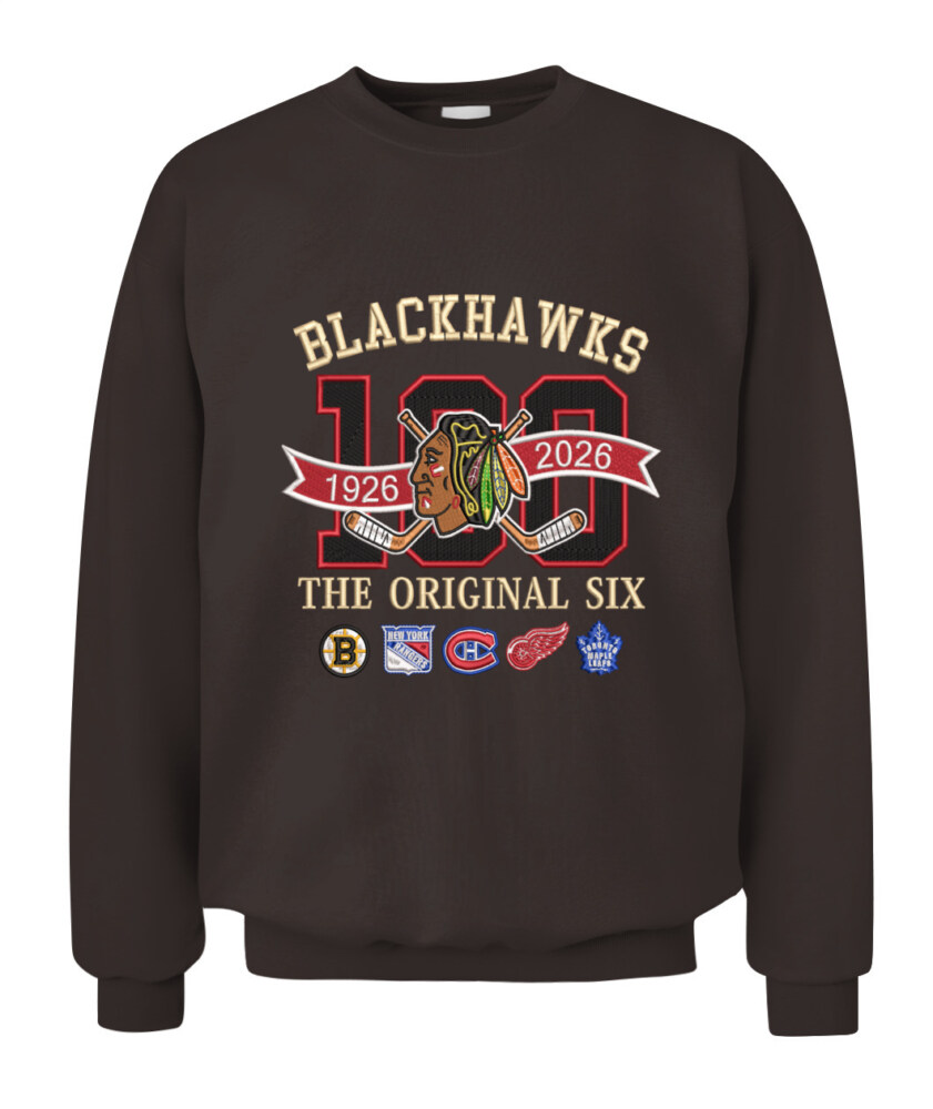 CHICAGO BLACKHAWKS - 100th Anniversary Original Six Premium Embroidered (Centennial Edition)