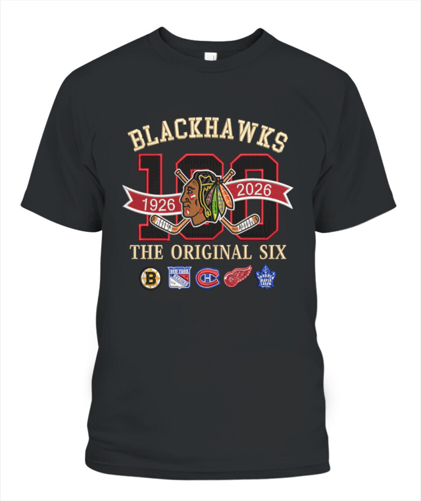 CHICAGO BLACKHAWKS - 100th Anniversary Original Six Premium Embroidered (Centennial Edition)