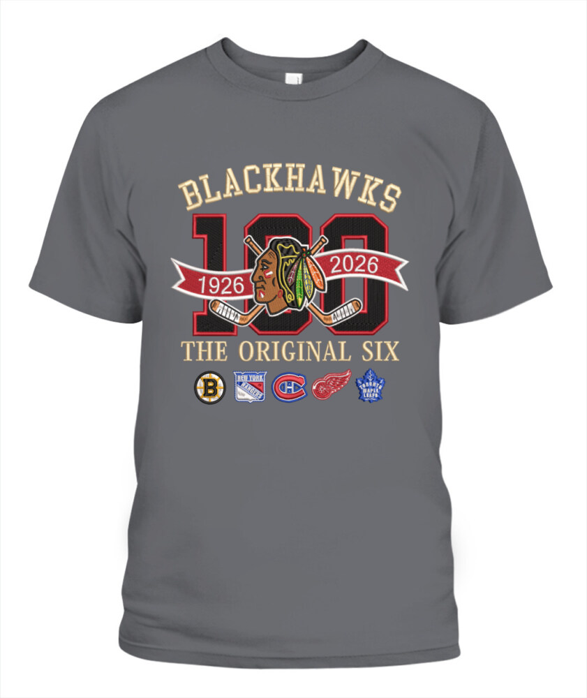 CHICAGO BLACKHAWKS - 100th Anniversary Original Six Premium Embroidered (Centennial Edition)