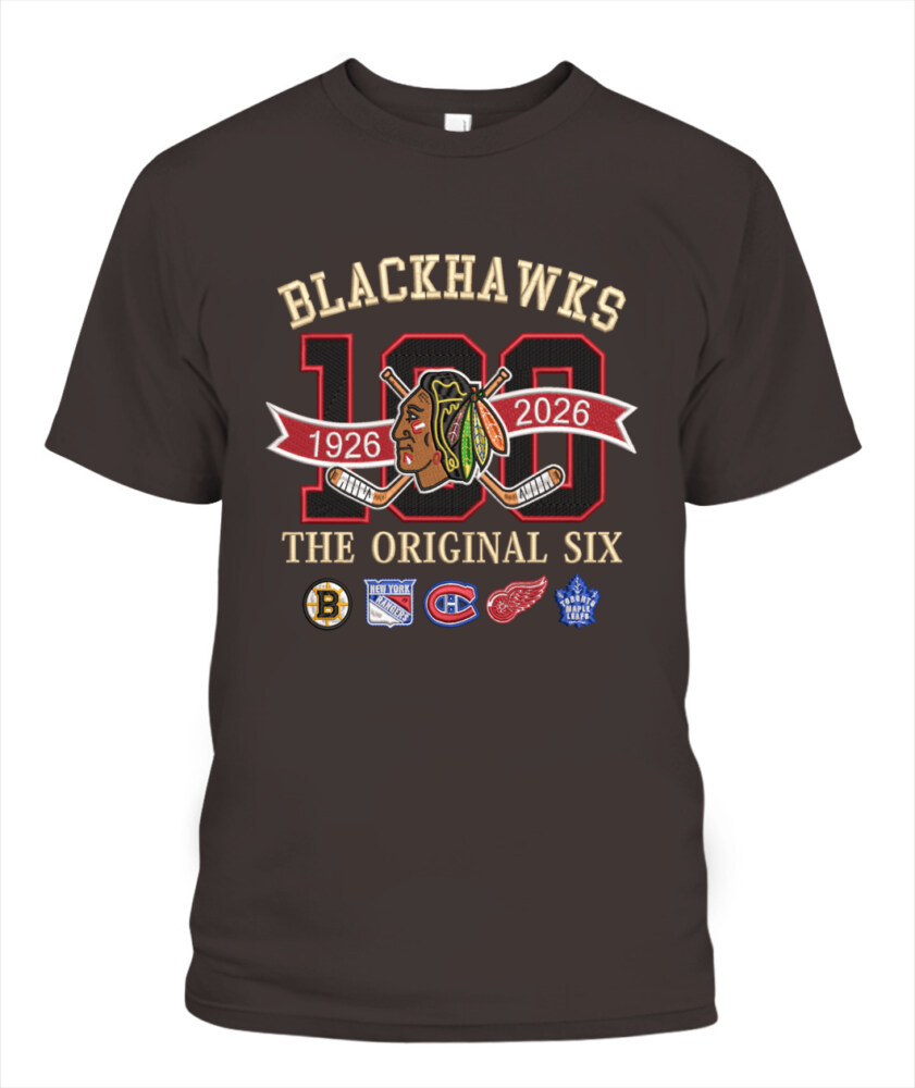 CHICAGO BLACKHAWKS - 100th Anniversary Original Six Premium Embroidered (Centennial Edition)