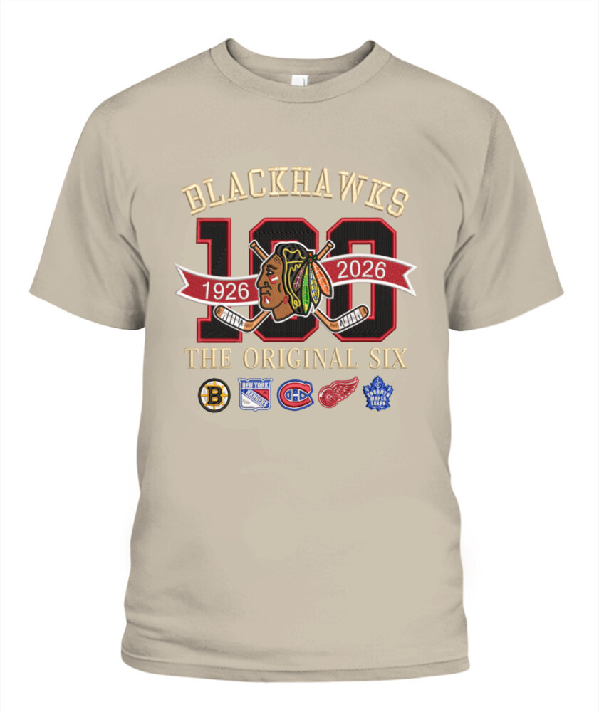 CHICAGO BLACKHAWKS - 100th Anniversary Original Six Premium Embroidered (Centennial Edition)