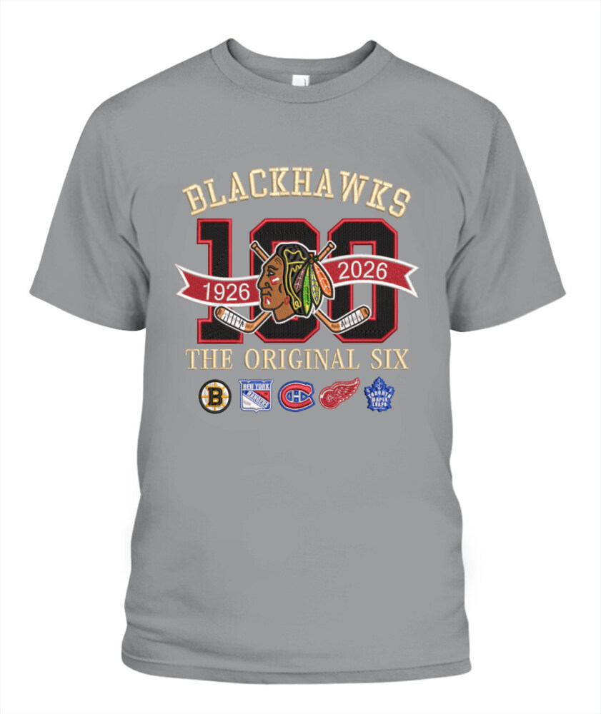 CHICAGO BLACKHAWKS - 100th Anniversary Original Six Premium Embroidered (Centennial Edition)