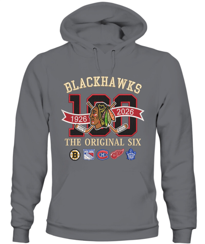 CHICAGO BLACKHAWKS - 100th Anniversary Original Six Premium Embroidered (Centennial Edition)