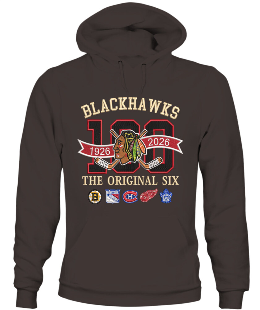 CHICAGO BLACKHAWKS - 100th Anniversary Original Six Premium Embroidered (Centennial Edition)