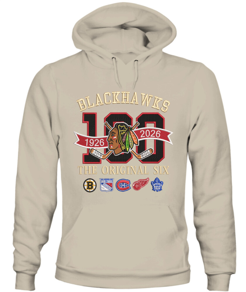 CHICAGO BLACKHAWKS - 100th Anniversary Original Six Premium Embroidered (Centennial Edition)