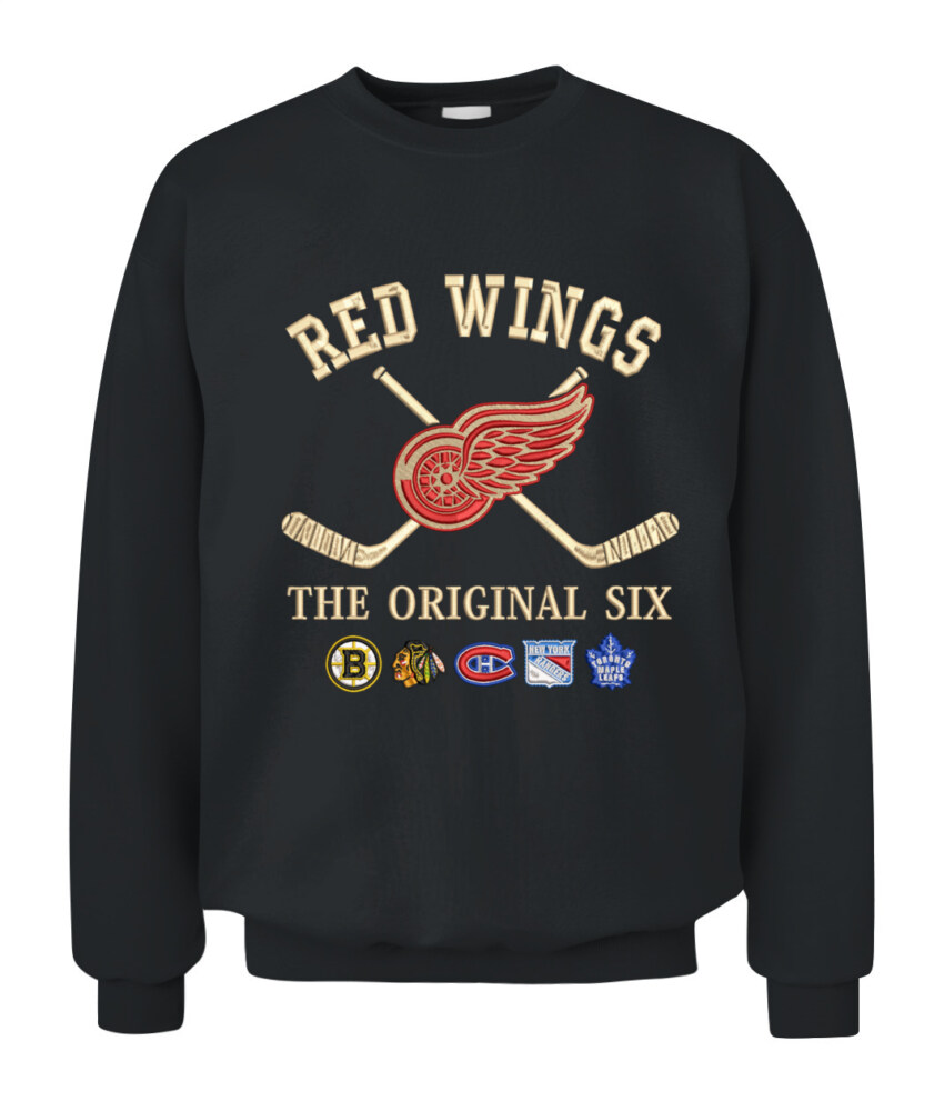 DETROIT RED WINGS - The Original Six Combined - Premium Embroidered