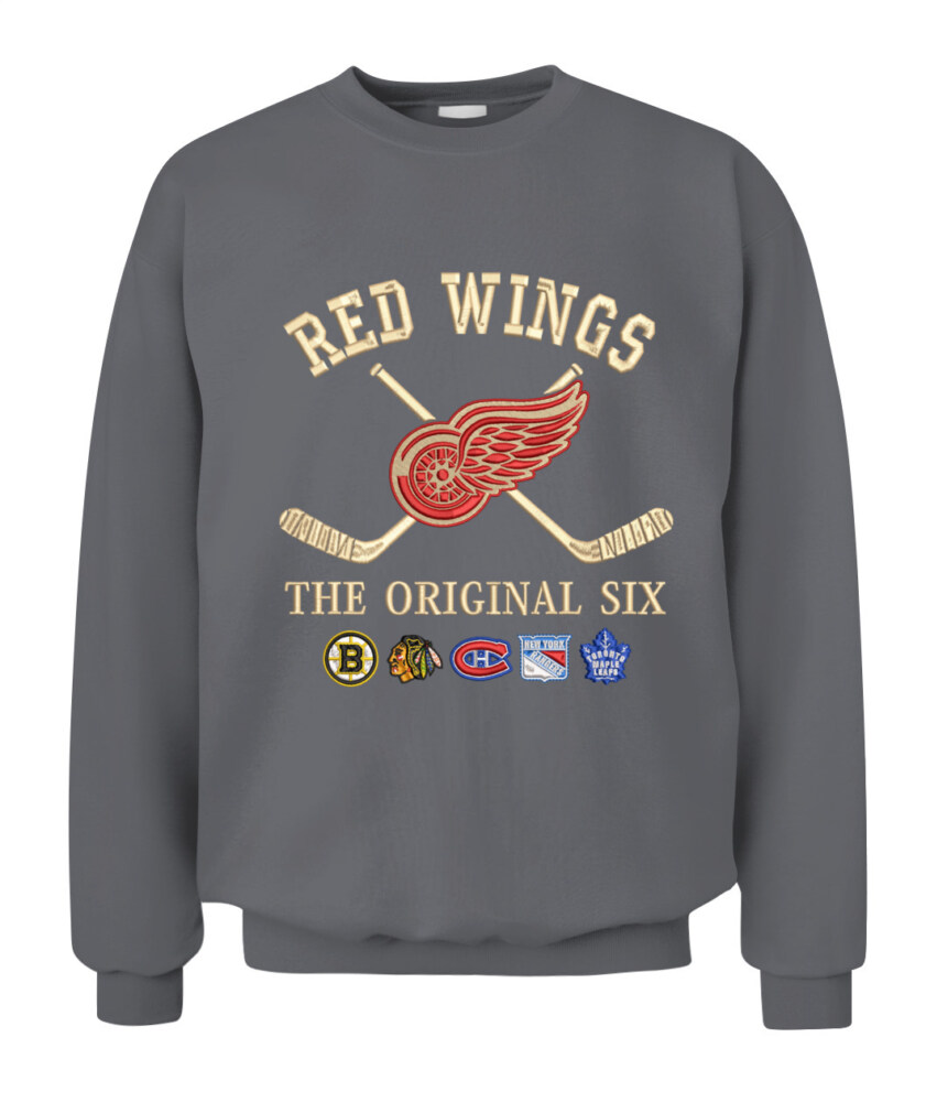 DETROIT RED WINGS - The Original Six Combined - Premium Embroidered