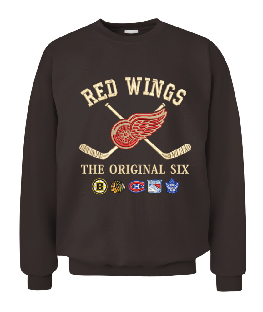 DETROIT RED WINGS - The Original Six Combined - Premium Embroidered