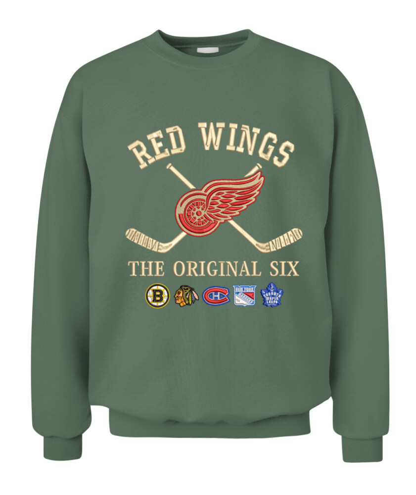 DETROIT RED WINGS - The Original Six Combined - Premium Embroidered