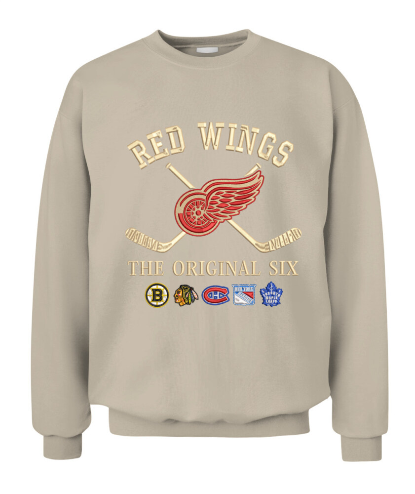 DETROIT RED WINGS - The Original Six Combined - Premium Embroidered