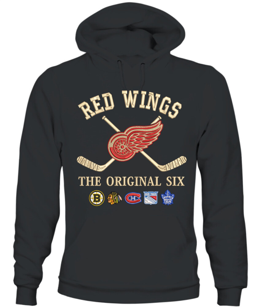 DETROIT RED WINGS - The Original Six Combined - Premium Embroidered